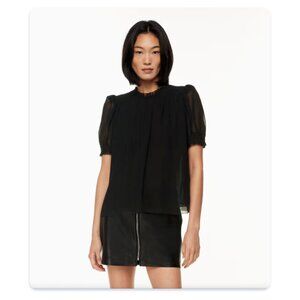 NWT Aritzia Wilfred Wuthering blouse in black, size M